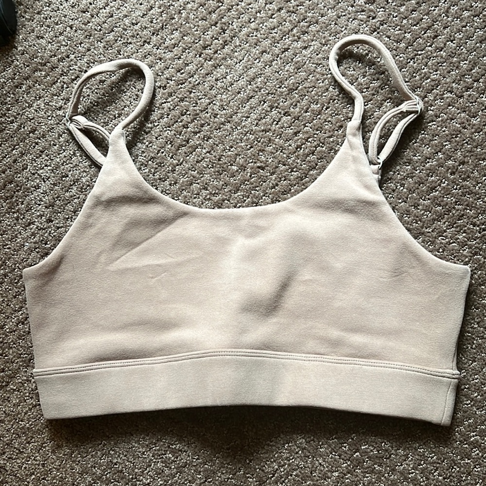 Zyia Camel Adjustable Relaxation Bra Large NWOT